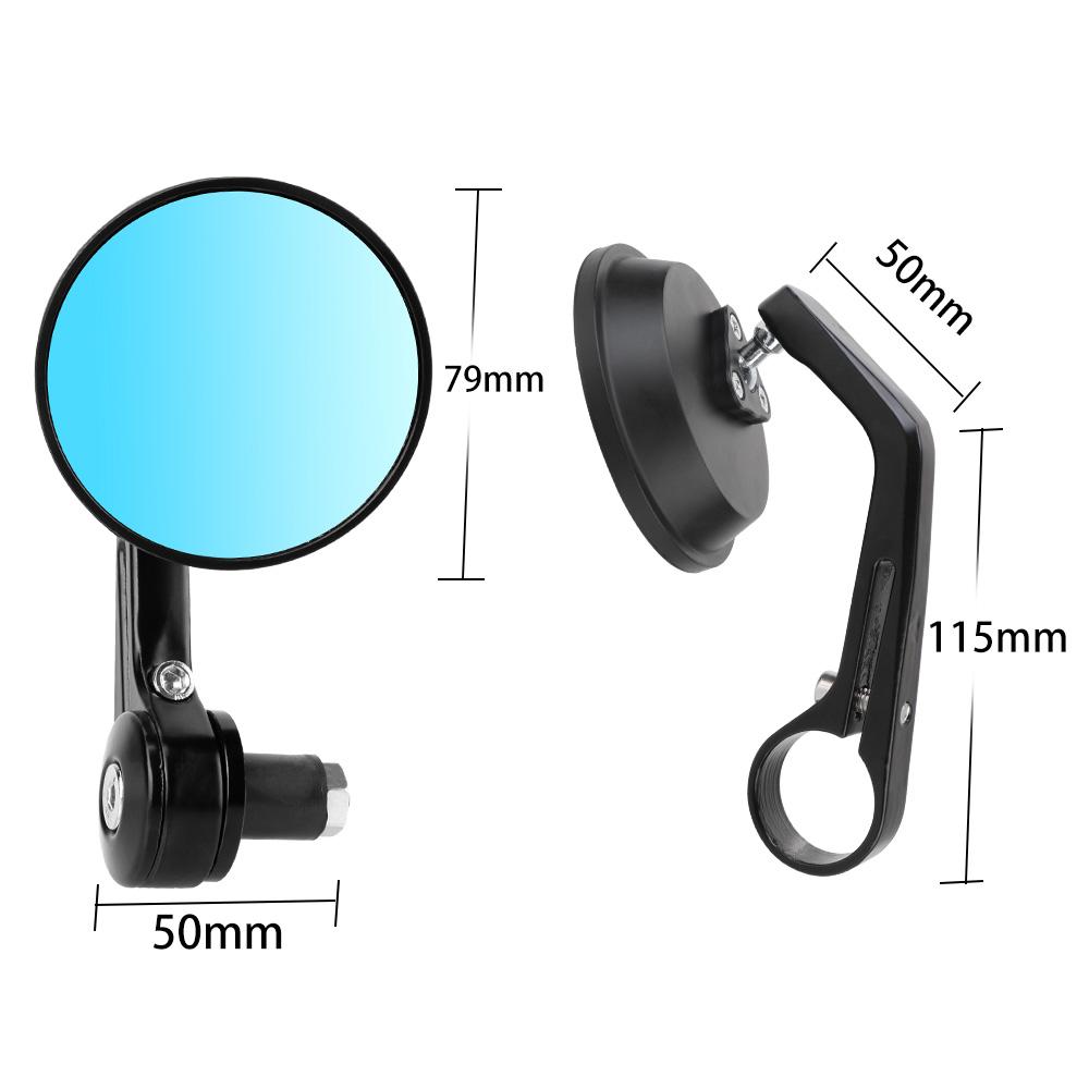 Для Cafe Racer 7/8 "задние зеркала с круглым стержнем, аксессуары для мотоциклов, скутеры, зеркало заднего вида, мото зеркала бокового вида