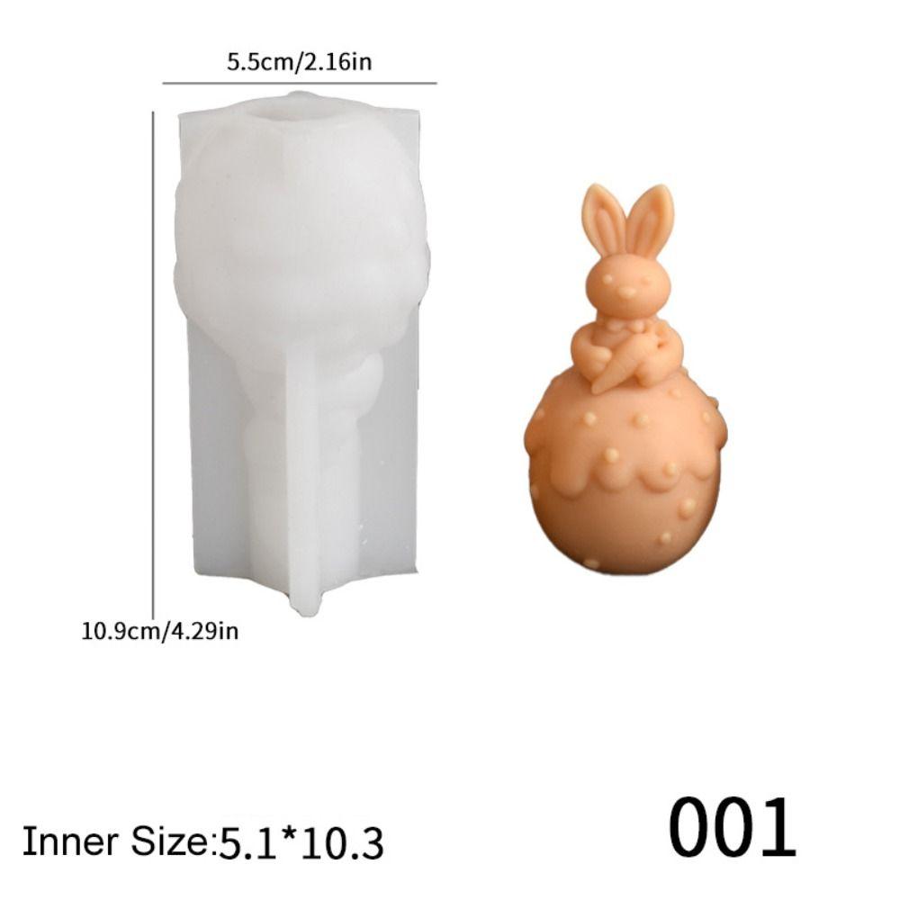 Силиконовая форма для пасхального кролика, жаропрочный инструмент для изготовления свечей, портативная форма для шоколада, подарки