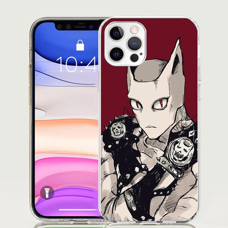 Чехол для телефона JoJo Кира Йошикаге Killer Queen Для iPhone 17 Air 16 15 Plus 11 14 Pro Max 13 Mini 12 7 8 + SE Рисунок Арт На заказ