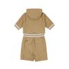 Onoff Women S Hooded Short Sleeve jumpSuit Of3033la Beige