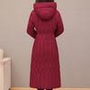 Fashion Winter Long Coat Female Warm Parkas Hooded Casual Thick Middle Age Women Jackets