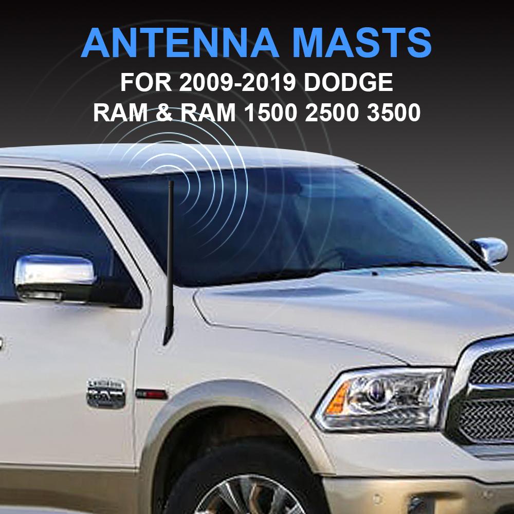 13 Inch AM FM Radio Antenna Aerial For Dodge RAM & RAM 1500 2500 3500 2009-2019 with Base Rubber Antenna Replace Car Accessories