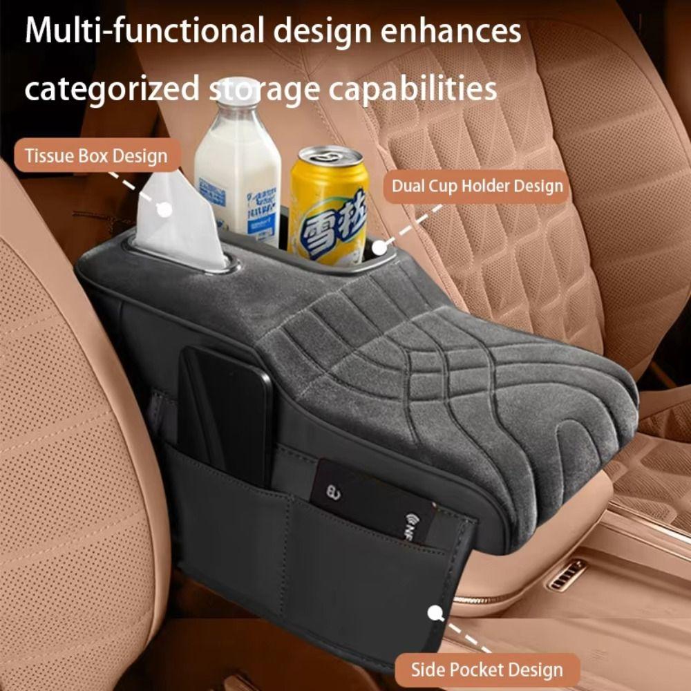 Tissue Box Center Console Armrest Cushion Armrest Height Increase Pad Interior Accessories