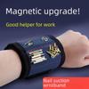 Magnetic Wristband for Woodworking Tools and Nail Pickup