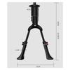 A74K-Adults Bike Kickstand Adjustable, Double Legs Support Bicycle Kickstands For 24-29 Inches Mountain Road Bikes