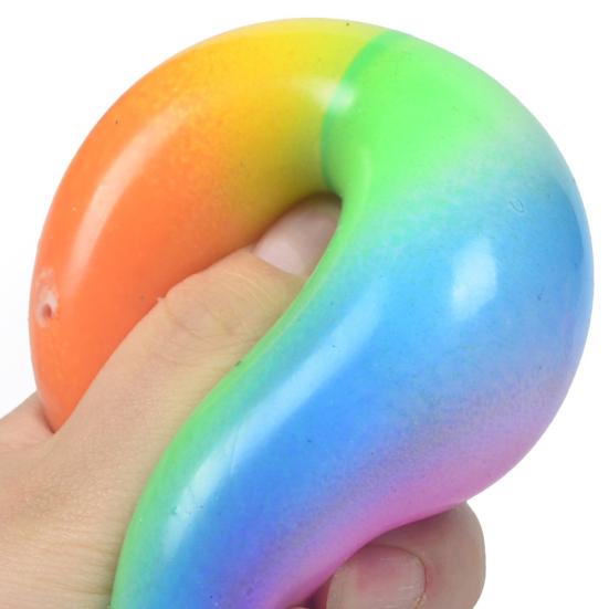 Игрушка-мячик из муки для снятия стресса, меняющая цвет радуги, антистрессовый мячик, фиджет-игрушка, игрушка для домашнего офиса на стол, гаджет для снятия напряжения