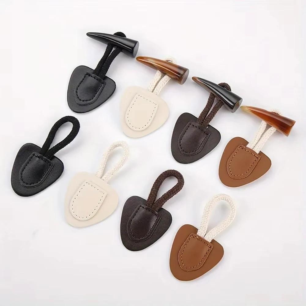 Модные винтажные роговые пряжки из полиуретановой кожи и смолы, пришивные роговые пуговицы, застежка-декор для сумок, пуговицы для шитья, для пальто, курток