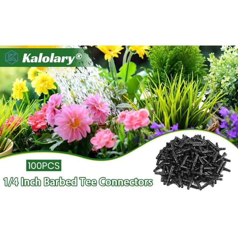 30 шт. Система капельного полива с колючим тройником, соединитель для водяной трубы 4/7 мм, садовые горшечные аксессуары для автоматического полива