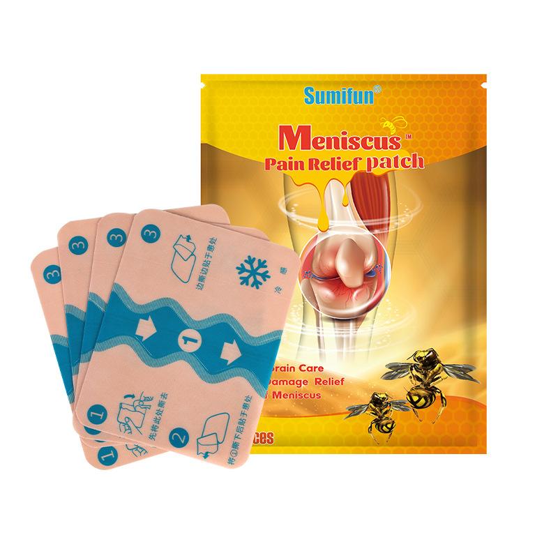 4 пластыря/пакетик пластыря Jiuguang с пчелиным ядом Ice-sense для облегчения боли и холодного компресса, эластичная ткань для медицинского вспомогательного ухода
