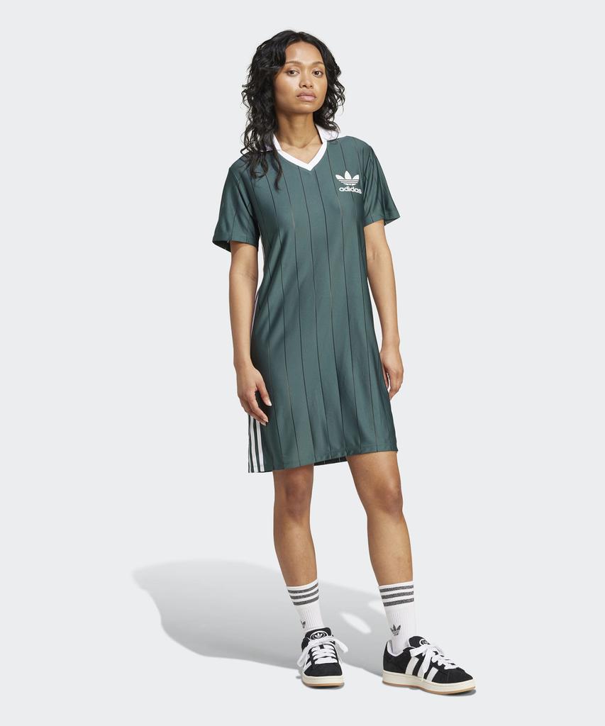 adidas Платье в полоску 3S - Зеленый / Ix5507