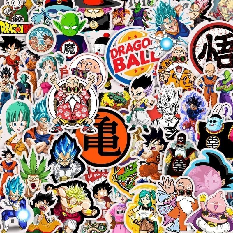 Аниме Dragon Ball граффити наклейки ПВХ водонепроницаемые наклейки багаж ноутбук наклейки
