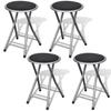Set of 4 Folding Stools 241033