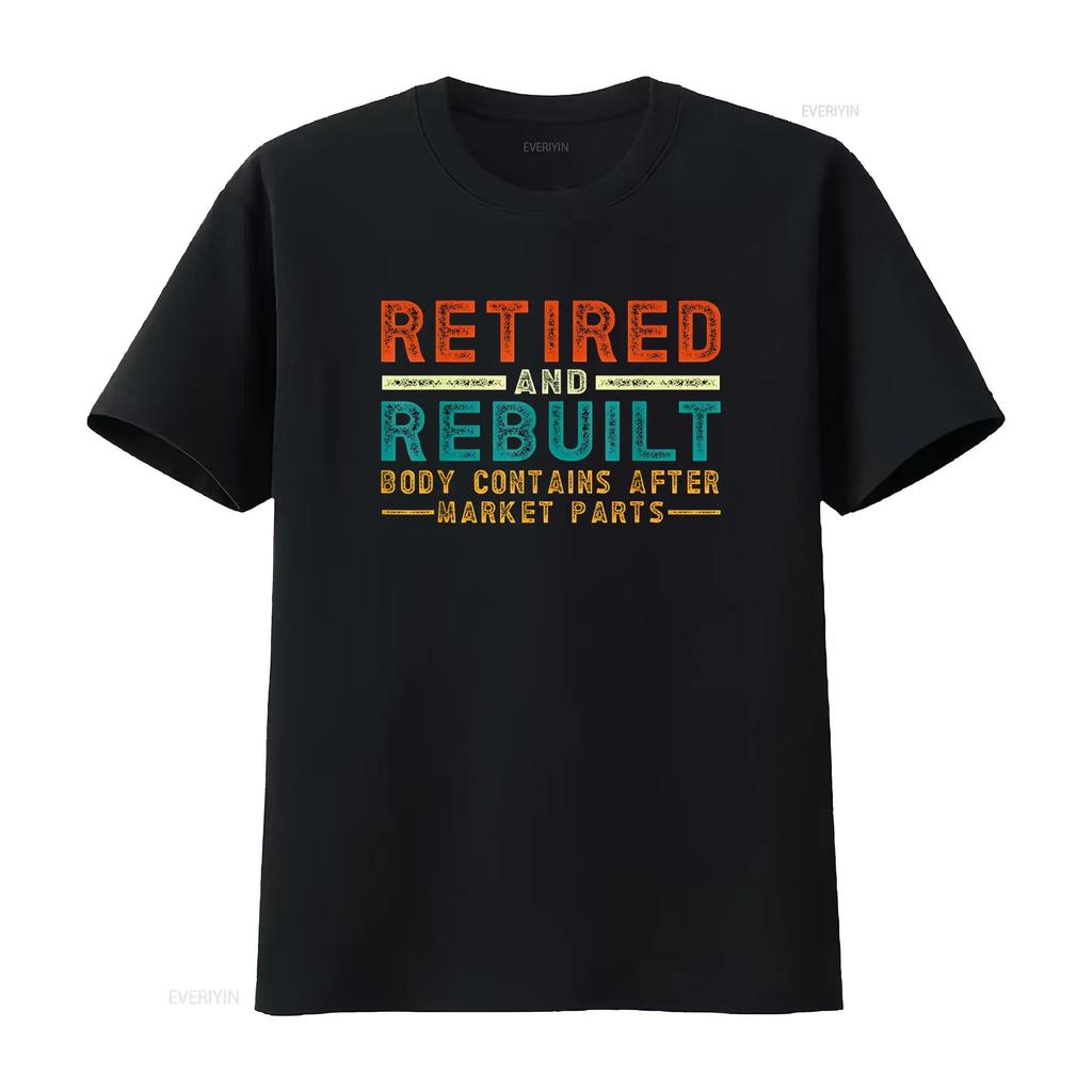 Retired And Rebuilt Body Contains Aftermarket Parts Titanium T Shirt vintage Washed graphic Stylish Versatile Breathable Unisex