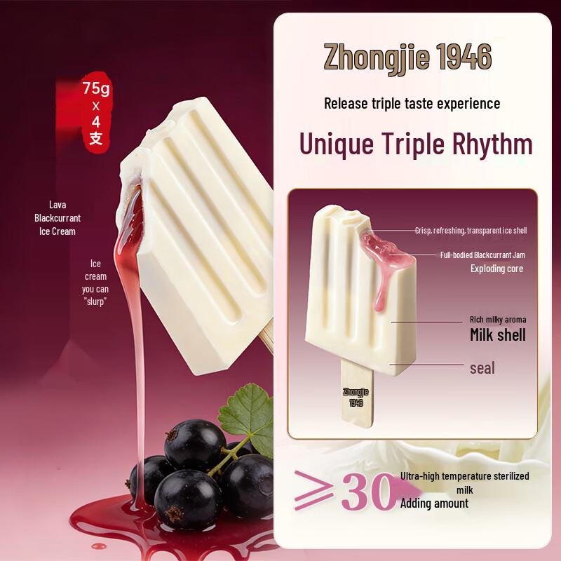 Zhongjie 1946 Премиальное мороженое на палочке