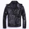 Cool Motor Rider Real Leather Jacket.quality Slim Fit Soft Sheepskin Coat.Plus Size.fashion Man.Street Cloth