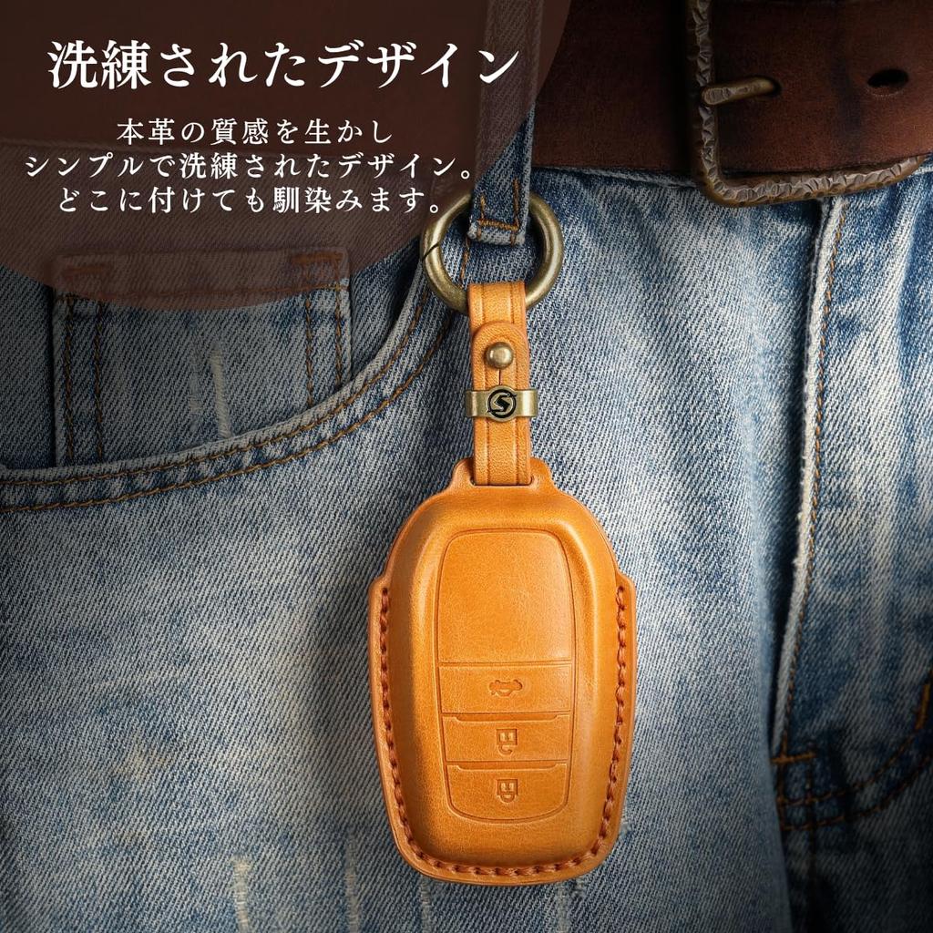 [smasol] Чехол для ключа, Натуральная кожа, Чехол для смарт-ключа, Заказные детали