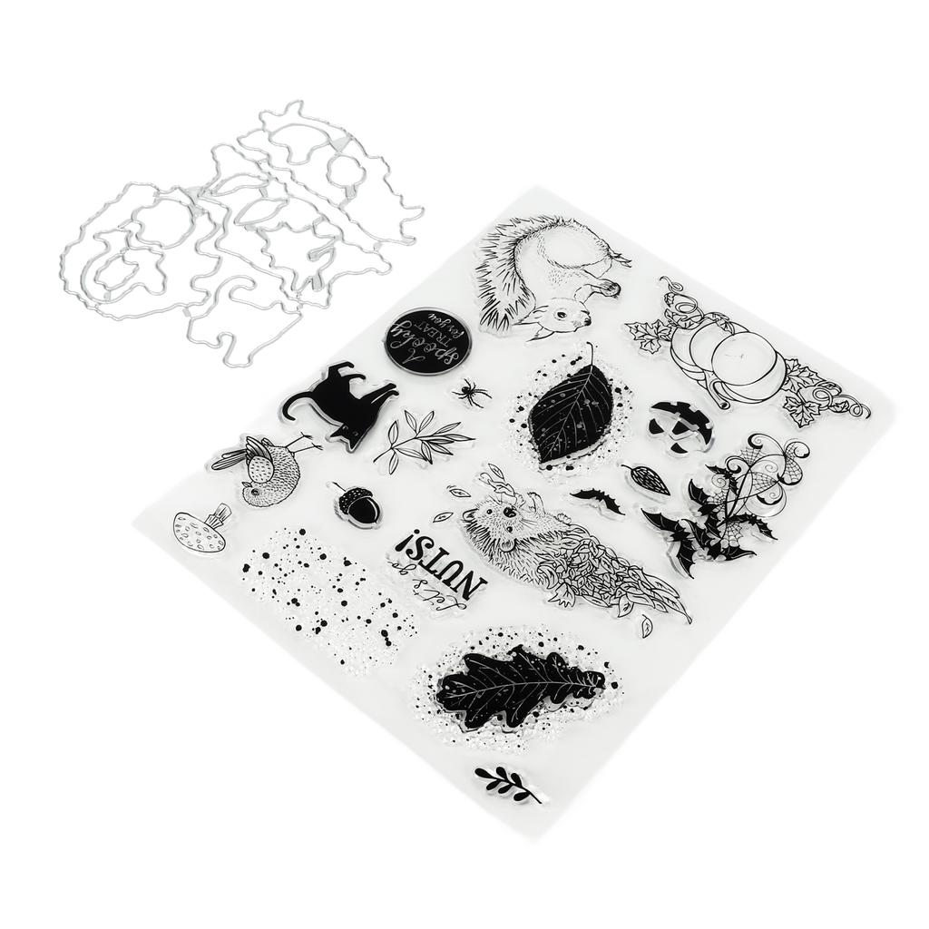 Прозрачный штамп Животные Растения Тема Безопасный для кожи Многоразовый простой прозрачный штамп с