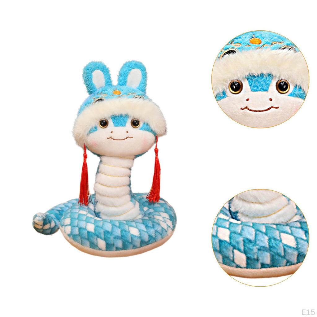 Snake Plush Toy for Chinese Year Collectible Figurine Kids