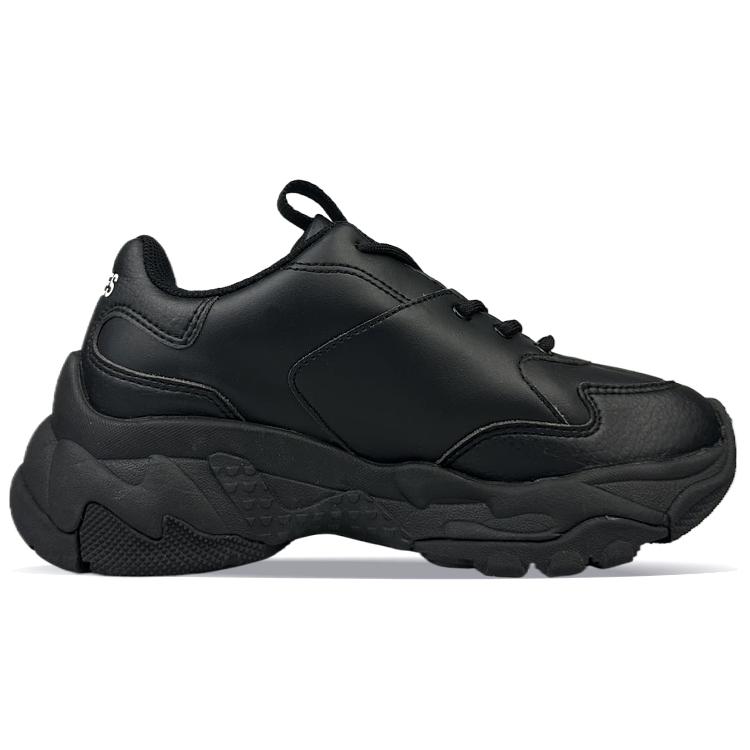 MLB Big Ball Chunky Abrasion Resistant Height Increasing Abrasion Resistant Height Increasing Low top Chunky Sneakers 3ASHC101N-50BKL(Team40SBOX)