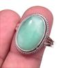 Natural Chrysoprase Gemstone Handmade 925 Solid Sterling Silver Ring S.10 Q2q09