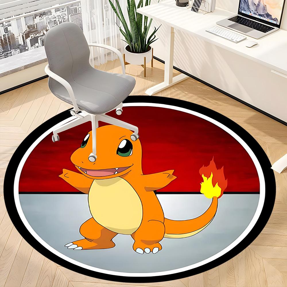 1pc Charmander, PokémonChair Carpet for Office, Non-slip, Soft and Durable Office Rug for Interior Decoration, Perfect for Office yy250925090