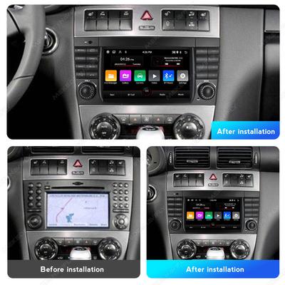 Android автомобильный радиоприемник мультимедиа видеоплеер для Mercedes Benz W203 W209 W219 A Class A160 C-Class C180 C200 CLK200 C230 GPS 2din