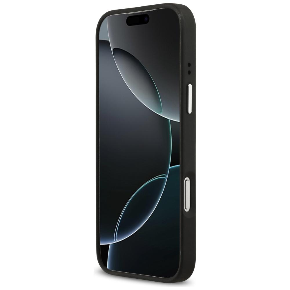 Guess Grained Big 4G Classic Logo case for iPhone 17 Pro Max black