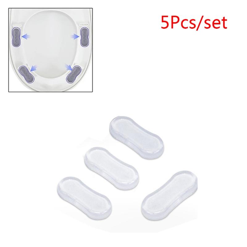 5 Pieces Toilet for Seat Bumpers Universal Toilet Lid Bumper Rubber Bumpers Self Adhesive Toilet Bumpers Used for Home H