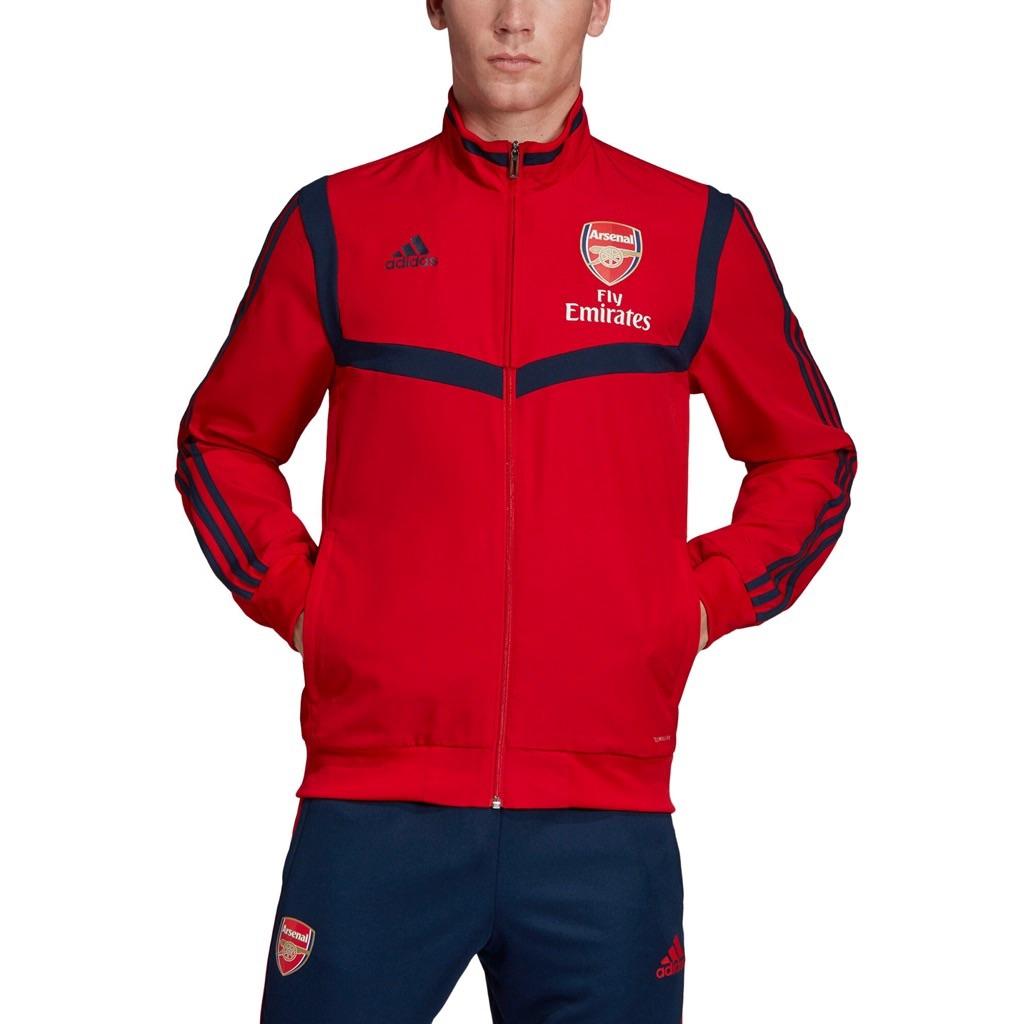 Adidas Куртка с логотипом в стиле ретро, стойка, воротник, водонепроницаемая, дышащая, быстросохнущая, мужская, красная EH5729