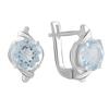 Серебряные серьги с натуральным топазом 5.25ct (2074977)