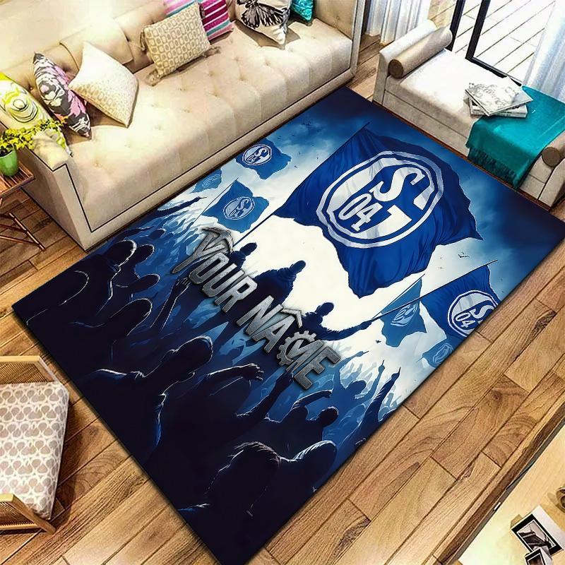 Fc Schalke Custom Name Carpet Rug For Living Room Bedroom Home Sofa Decoration Kids Play Nonslip Floor Mat