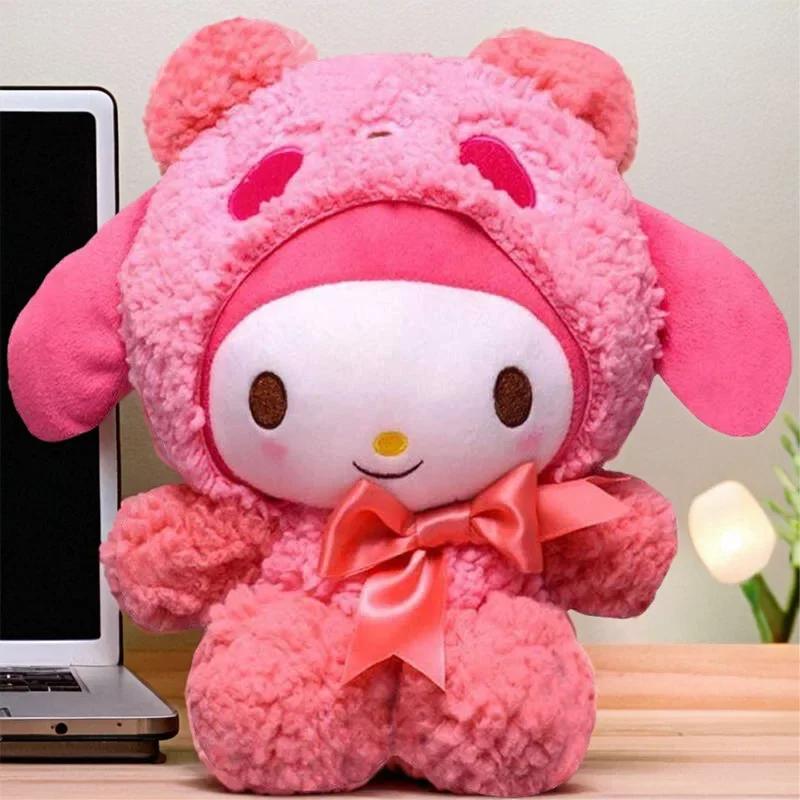 Sanrio Plush Kawaii Sanrio Kuromi My Melody Cinnamoroll Plush Toys Doll Pillow Anime Cartoon Kids Gifts Room Decoration Dolls