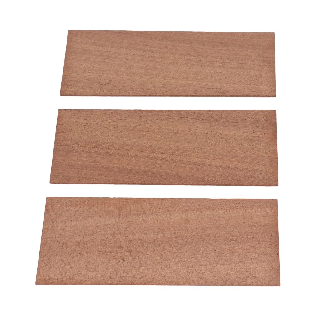 3PCS 200 x 90mm(7.87 x 3.54in) Guitar Veneer Wood Color Guitar Head Veneer For Guitar Headstock