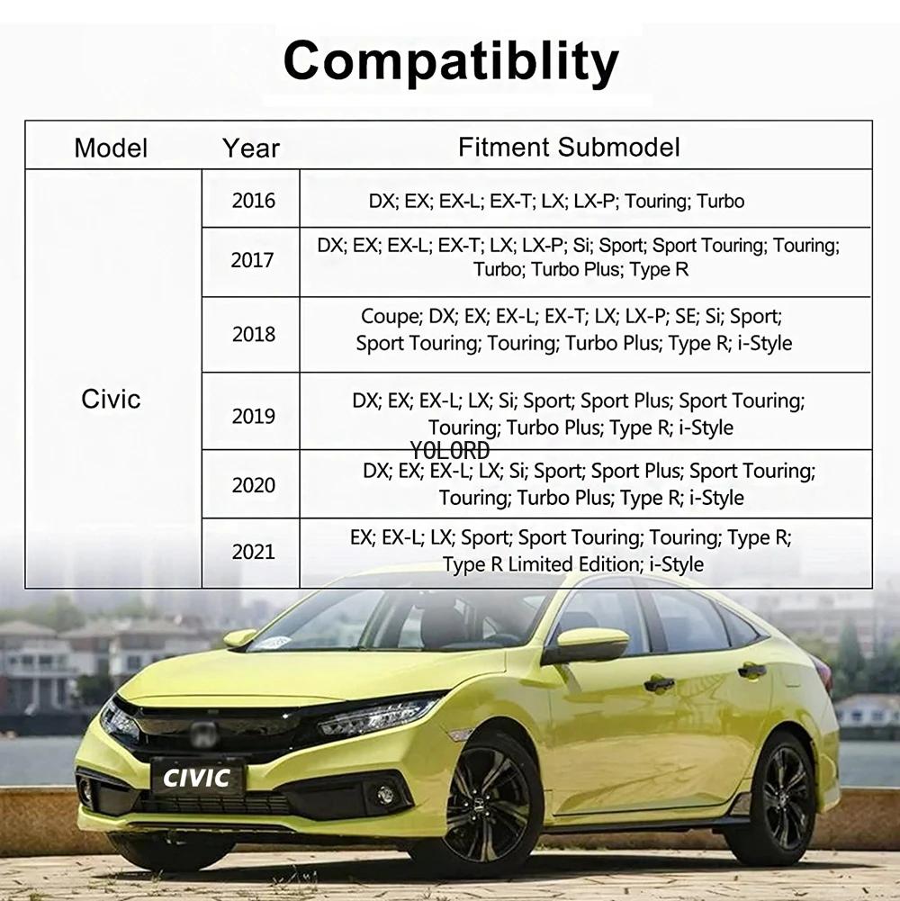 Автомобильное беспроводное зарядное устройство QI для Honda Civic 10th 2016-2021, аксессуары для центральной консоли, ящик для хранения индукционной зарядки