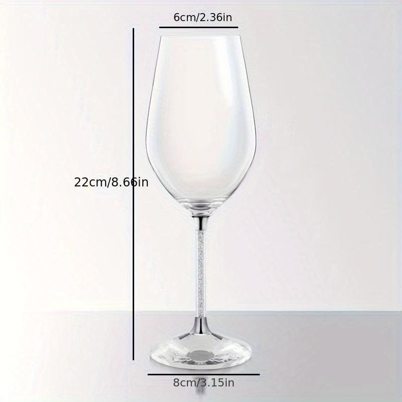 1 пара бокалов для вина с блестящей ножкой, хрустальные бокалы для шампанского, сверкающие блестящие декорированные стразами бокалы для виски, коктейлей для бара, паба, клуба Restaura