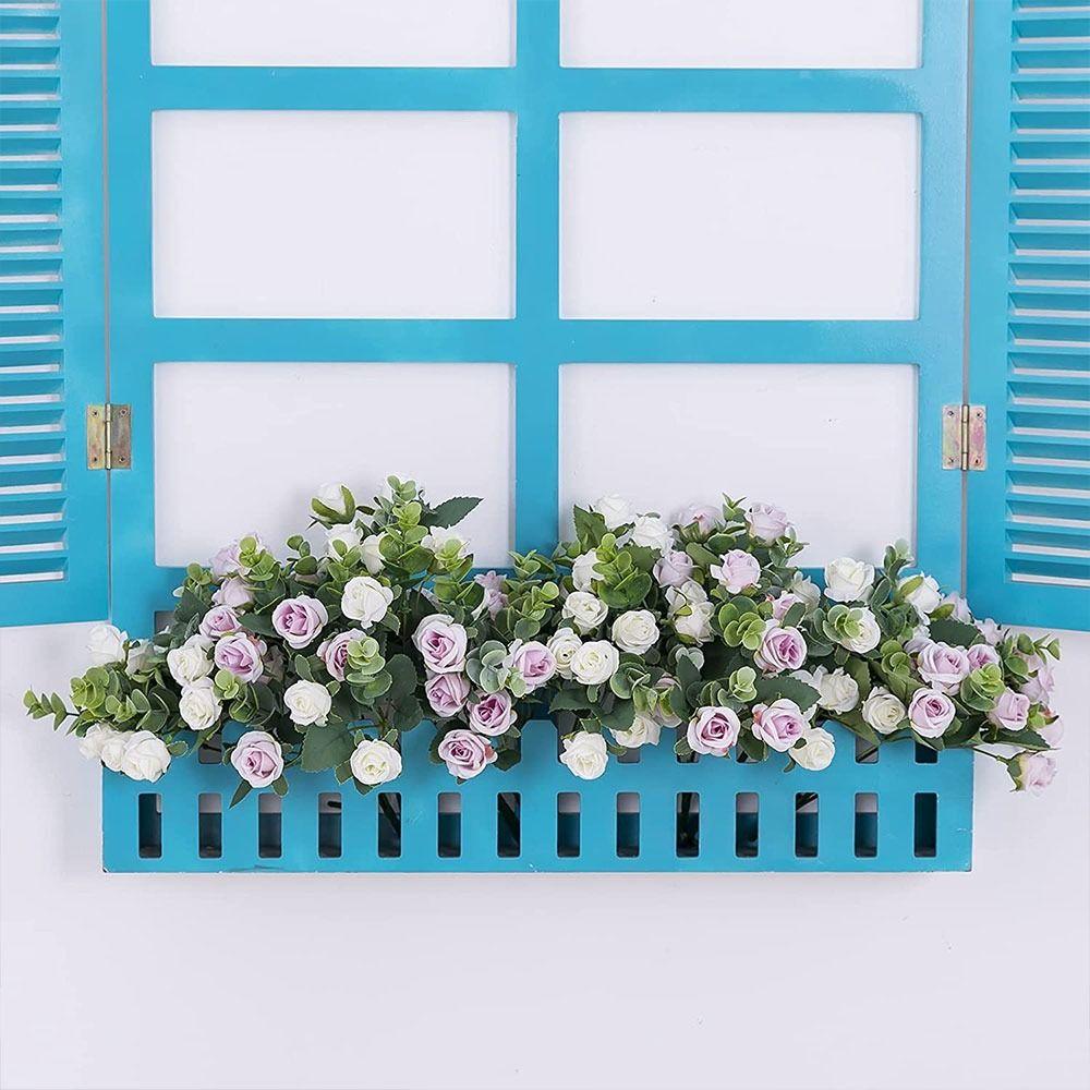 Supplies Lifelike Flowers Artificial Eucalyptus Rose Floral Arrangement Simulation Plants Leaves