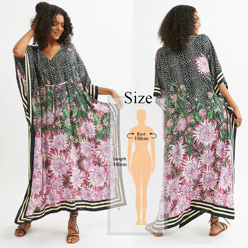 Женская пляжная туника свободного кроя