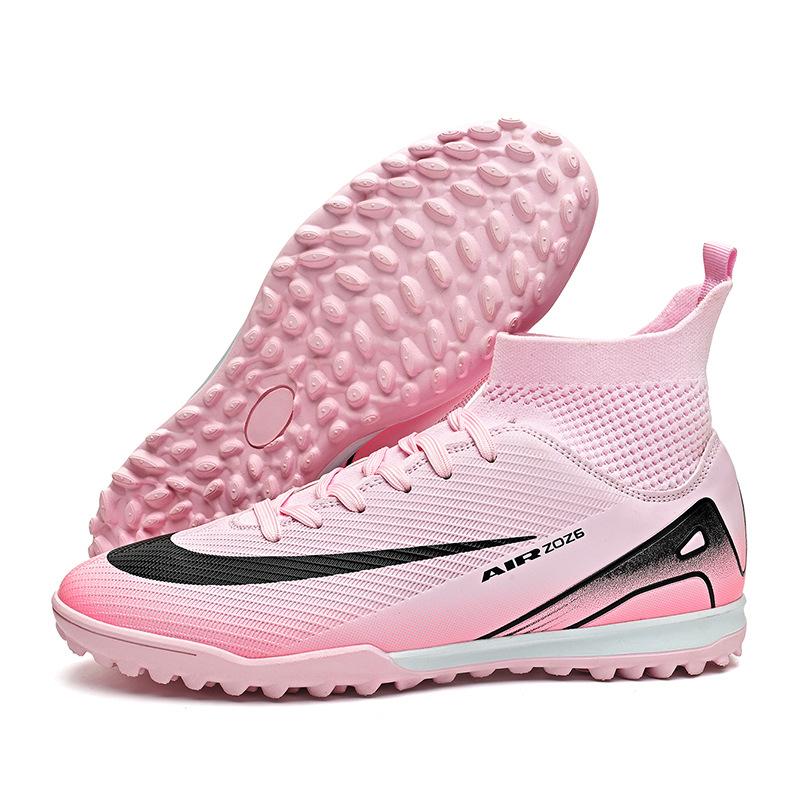 Новые Высокие Футбольные Бутсы Tf Шипы для Искусственного Газона Ag Шипы Кожаные Тренировочные Бутсы для Мужчин и Женщин