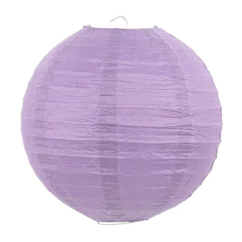 Однотонные круглые бумажные фонарики для украшения свадебного зала