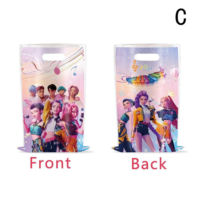 Пакеты для подарков Охотников на демонов Украшение на день рождения K-pop Аниме Вечеринка Конфетные пакеты Подарки гостям Детский праздник Baby Shower Праздничные принадлежности
