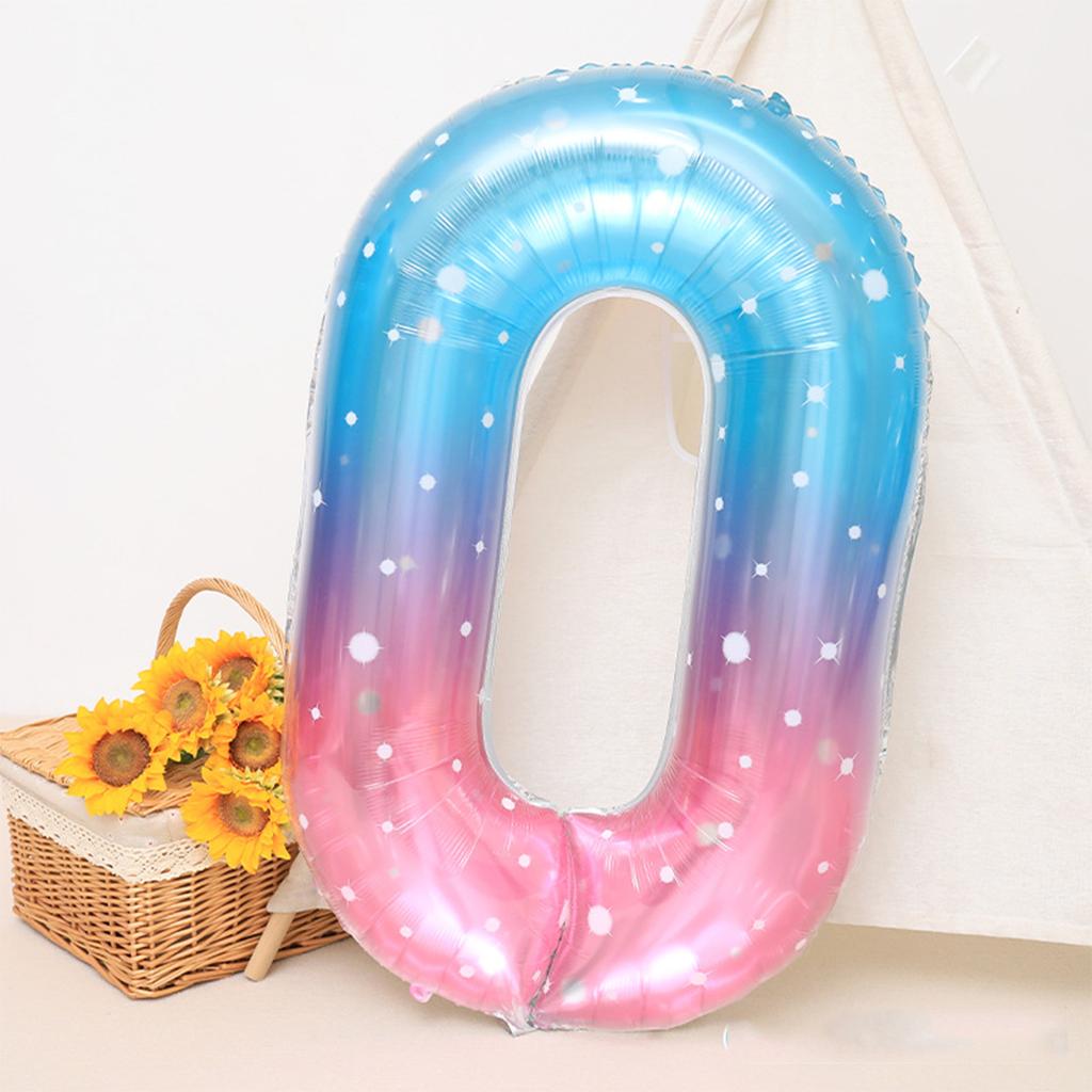 1 шт./пакет, 40-дюймовый высококачественный двухцветный градиентный кристалл со звездным небом, цифровой воздушный шар