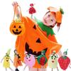 Performance Stage Children Cosplay Costume Pumpkin Cloak Performance Suit Fruit Veggie Costume  Boy