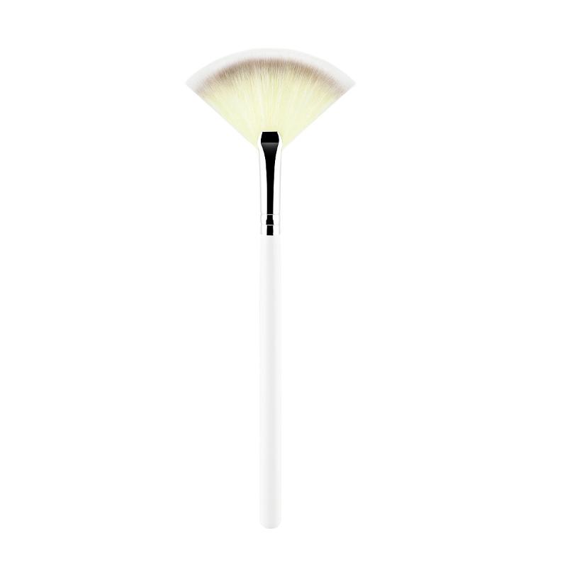Large Flat Highlight Blush Fan-Shaped Makeup Brush Powder Loose Powder Face Brush Soft Cosy Even Color Tools