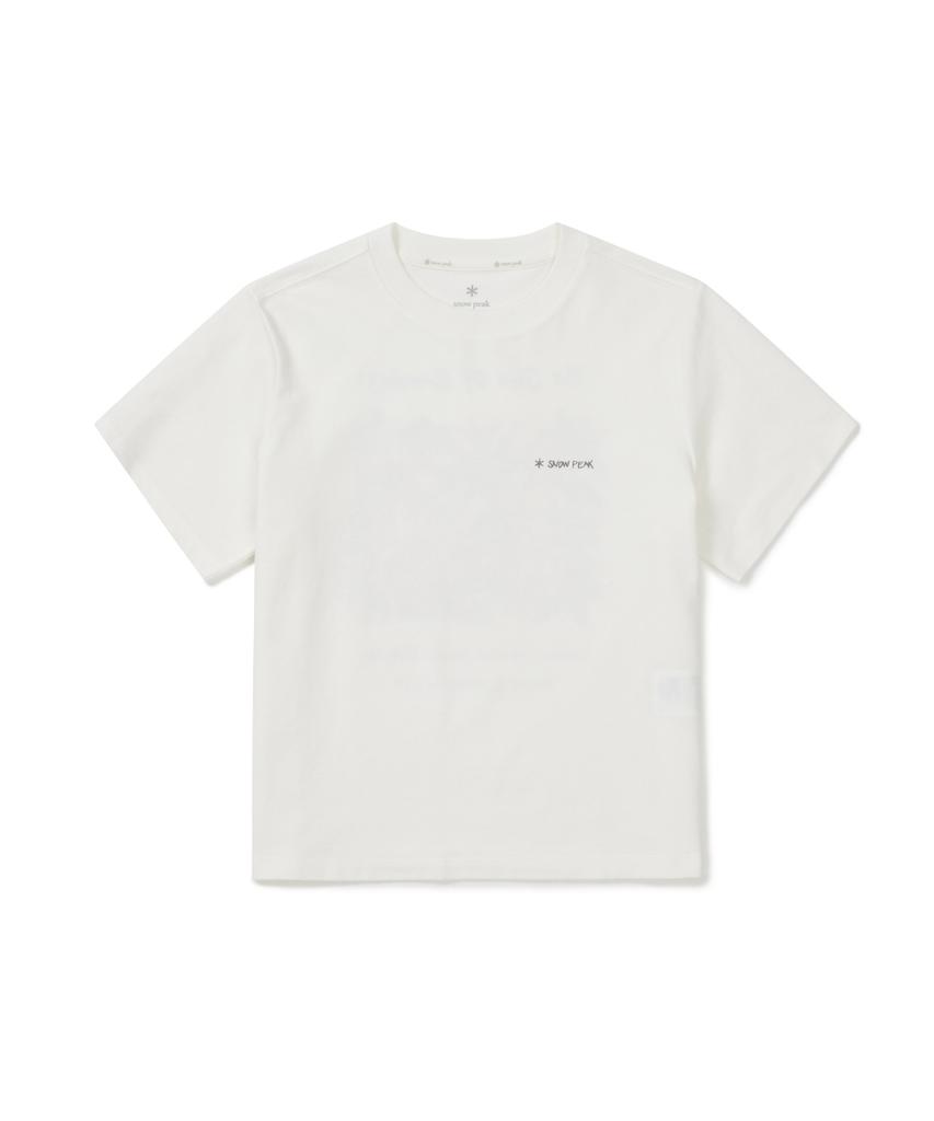 SNOWPEAK APPAREL Женская тропическая футболка с коротким рукавом из Sorona (S26Mwfts71) Белый с оттенком