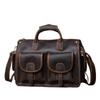 Genuine Leather Men Briefcase Horse Handbag Cowhide Bag Casual Shoulder Crossbody Bag