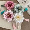 Имитация цветов заколка для волос ханьфу кисточка цветок заколка для волос милая U-образная палочка для волос для женщин