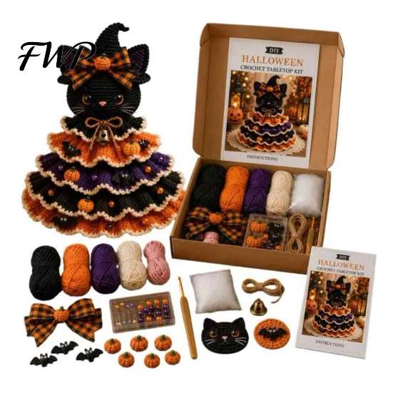 Step by Crafting Tutorial Christmas DIY Quilted Fabric Tree Craft Kit, 3D Padded Patchwork Sewing Set Stress Relief Handicraft Hobby for Beginners,