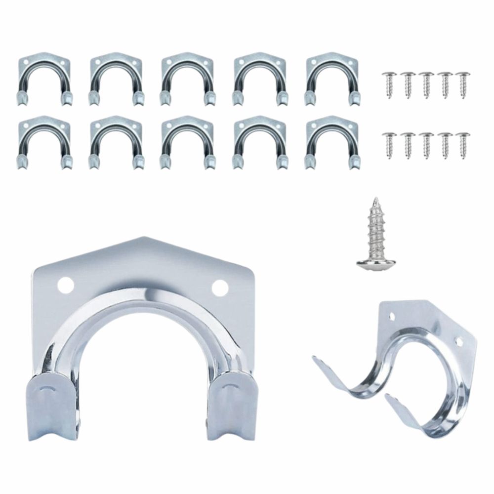 10Pcs Durable Tool Storage Hooks Easy Install Hose Storage Hook Garden Metal Hooks Shed Organizer