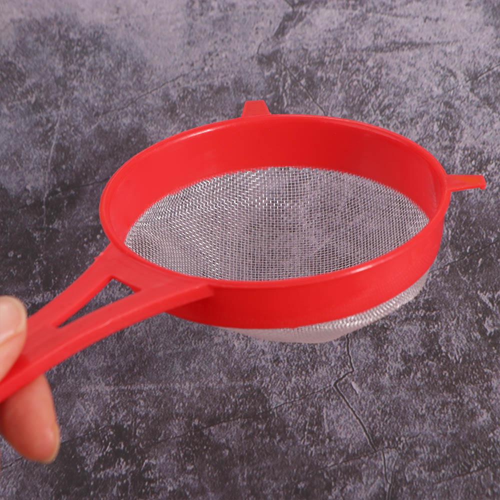 4Pcs/Set Fine Mesh Flour Sieve with Handle Colander Kitchen Tool Scoop Strainer Icing Sugar