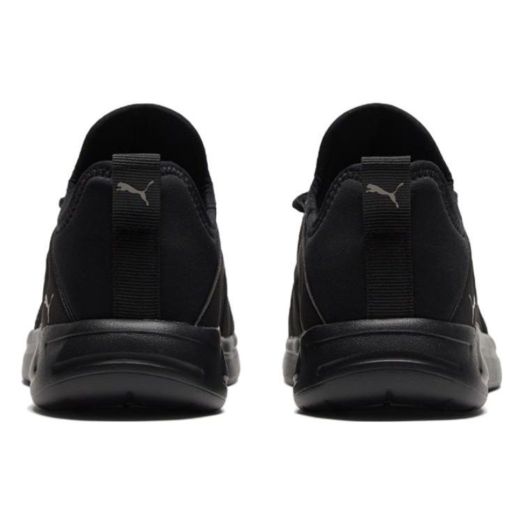 Puma Resolve Street Ткань Кожа Нескользящие Износостойкие Дышащие Легкие Кроссовки с низким верхом Унисекс кроссовки Черные 376221-07